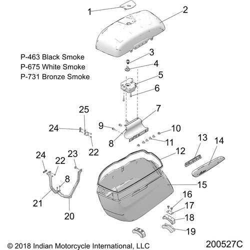 Hinge-Leaf Sbag by Polaris 2636923 Saddlebag Hinge