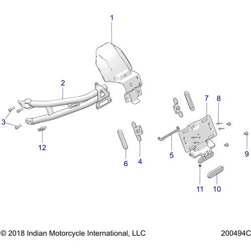 Holder-Lp Plastic by Polaris 5455153 OEM Hardware