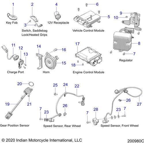 Off Road Express OEM Hardware Horn Disc Low Tone Tvs Mp280 60 by Polaris