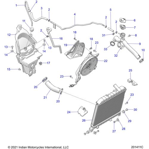 Hose-Coolant Overflow by Polaris 5417949 Coolant Hose / Line