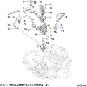 Hose-Coolant Return Line by Polaris 5416976 Coolant Hose / Line