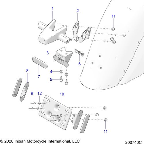 Housing-Rear Lighting Black by Polaris 5141811-266 Rear Light Housing