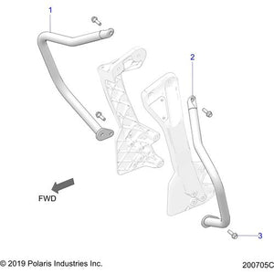 Hwy Bar LH Chr by Polaris 1024082-156 Highway Bars