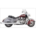 Indian Chrome B.A.M. Sticks Exhaust Pipes - Soft Bags by Tab Performance