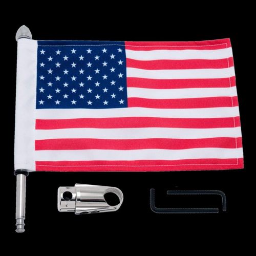 Indian Sissy Bar Flag Mount w/10 in. x 15 in. Flag by Pro Pad