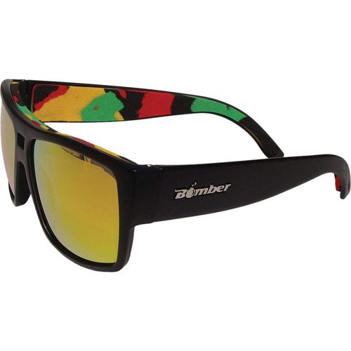 Irie Bomb Floating Eyewear Matte Black W/Red Mirror Lens by Bomber IRE101-RM-RSTA Sunglasses