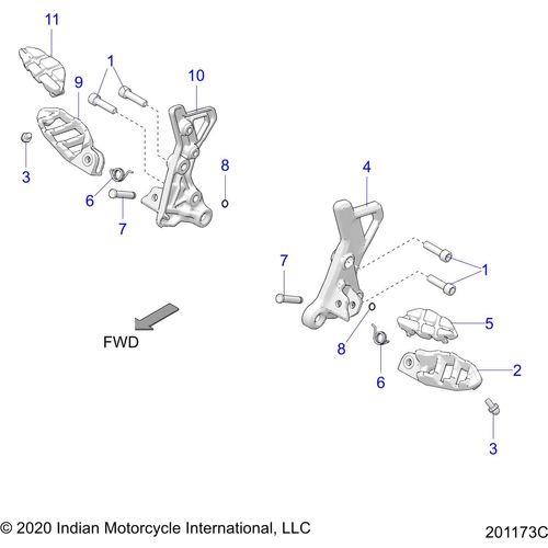 Isolator-Footpeg LH by Polaris 5417476 OEM Hardware