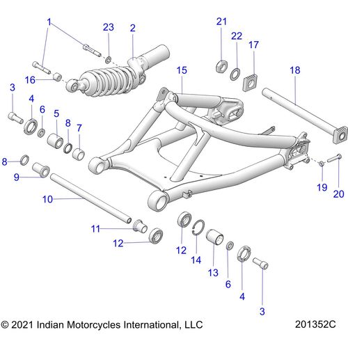 K-Bearings Swing-Arm by Polaris 2208038 OEM Bearing