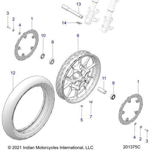 Wheel Bearing by Polaris 2208039 Wheel Bearing & Seals
