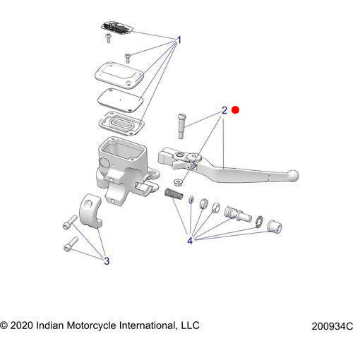 K-Lever Hmc Black by Polaris 2207944 OEM Hardware