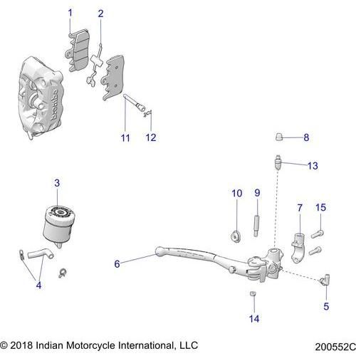 K-Pads M4-32 Tt2182 Front by Polaris 2208063 Brake Pads