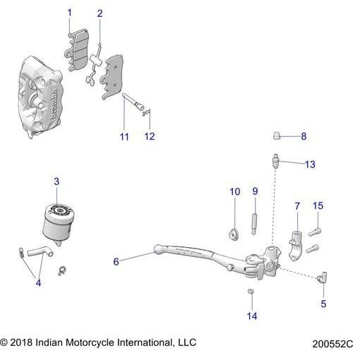 Off Road Express OEM Hardware K-Pads M4-32 Tt2182 Front by Polaris