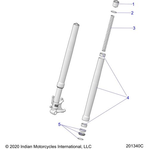 K-Spring-Fork Elite by Polaris 2208869 Fork Springs