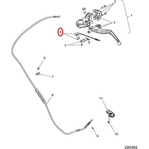 CLUTCH SWITCH [INCL. SWITCH, SCREWS] by Polaris 2207326 Clutch Switch