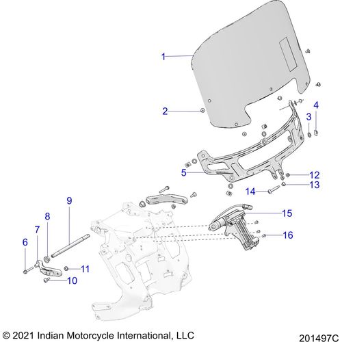 K-Windshield,Mid,Tint by Polaris 2883708-02 Windshield