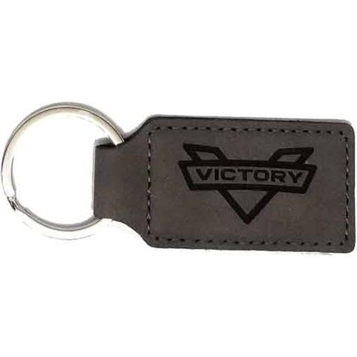 Key Chain Victory New Logo Rectangle Leather by Witchdoctors NLRE-KEYGRY Key Chain