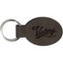 Taylor Specialties Gifts & Novelties Key Chain Victory Script Oval Leather by Witchdoctors VS-KEY-GRY