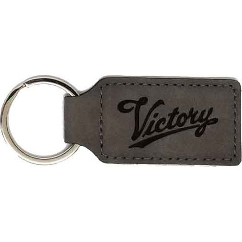 Taylor Specialties Gifts & Novelties Key Chain Victory Script Rectangle Leather by Witchdoctors VSRE-KEYGRY