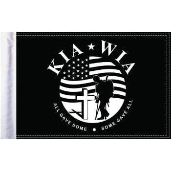 Parts Unlimited Military Flag KIA-WIA Flag - 10" x 15" by Pro Pad FLG-KIA15