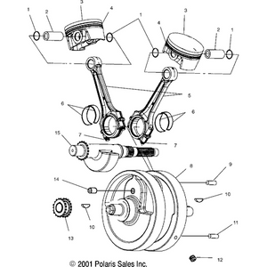 Kit, Crankshaft (Incl. 10,12,13,14) by Polaris 2203143 Crankshaft