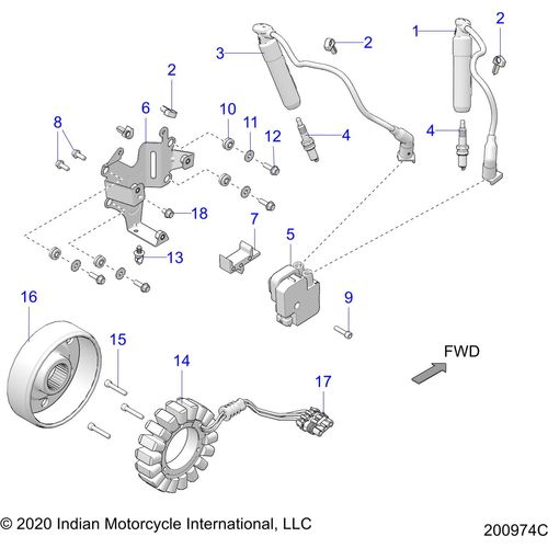 Off Road Express OEM Hardware Lead Spark Plug Rear Cyl by Polaris