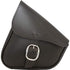 Western Powersports Swingarm Bag Leather Swingarm Bag Black W/Chrome Buckle by Willie & Max 59823-00