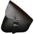 Leather Swingarm Bag Black W/Matte Black Buckle by Willie & Max