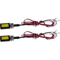 LED License Plate Bolts Black w White LED by Custom Dynamics