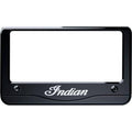 License Plate Frame  Indian® Script Black by Polaris