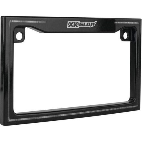 License Plate Frame LED Illuminated Black by XK Glow - XK034018