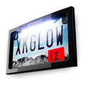 License Plate Frame LED Illuminated Black by XK Glow