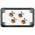 Western Powersports License Plate Frame License Plate Frame W/4 Amber Reflectors Black by Chris Products 0611