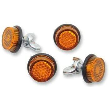Parts Unlimited Reflector License Plate Reflectors Amber by Chris Products CH4A