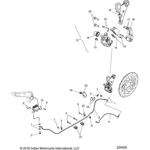 Line Brake Rear Master Bob by Polaris 1912939 Brake Line