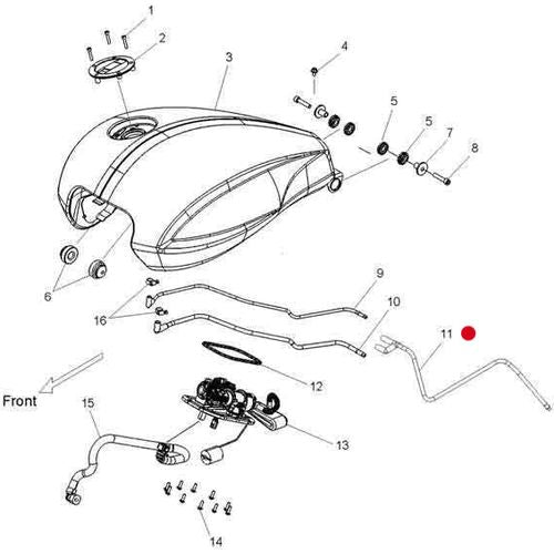 Water / Vent Line by Polaris 5437604 Water Line