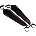 Lower Wind Deflectors Flat Black by Witchdoctors