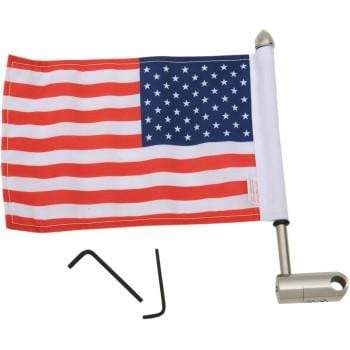 Parts Unlimited Flag Mount Luggage Rack Flag Mount - 1/2" Round - With 10" X 15" Flag by Pro Pad RFM-RDHB1215