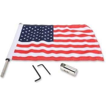 Parts Unlimited Flag Mount Luggage Rack Flag Mount - 5/8" Round - With 10" X 15" Flag by Pro Pad RFM-RDHB5815