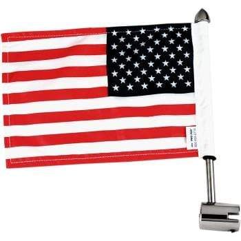 Parts Unlimited Flag Mount Luggage Rack Flag Mount - With 6" X 9" Flag by Pro Pad MSQ-25