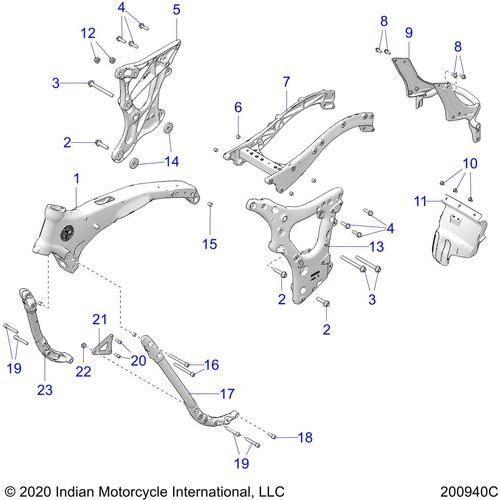 Mainframe Front Tour 25 Deg. JBlack by Polaris 5139999-626 Main Frame
