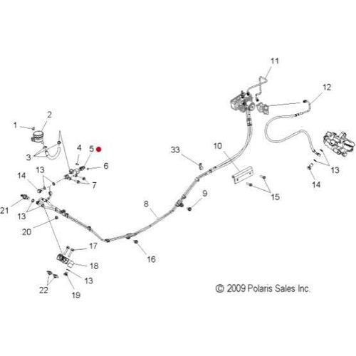 Master Cylinder Assembly by Polaris 1911507-266 Master Cylinder