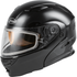 Western Powersports Drop Ship Modular Helmet 2X / Black MD-01S Modular Snow Helmet Solid w/Quick Release Buckle Dual Shield by GMAX M2010028