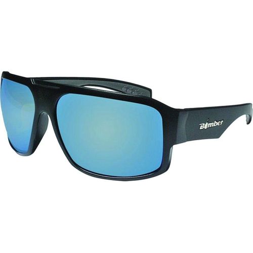 Western Powersports Sunglasses Mega Bomb Eyewear Matte Black W/Ice Mirror Lens by Bomber M103-ICE