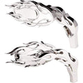 Micro Mirror Flamed Chrome Left by Arlen Ness