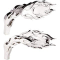 Micro Mirror Flamed Chrome Right by Arlen Ness