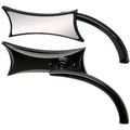 Micro Mirror Four Point Black Left by Arlen Ness