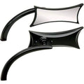 Micro Mirror Four Points Black Right by Arlen Ness