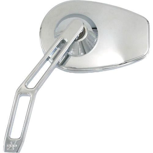 Micro Mirror V2 Chrome Cut Stem Left by Pro One 102100 Perch Mount Mirrors