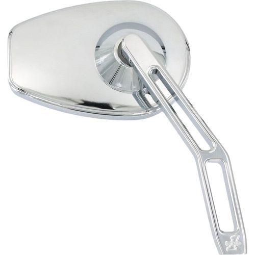 Micro Mirror V2 Chrome Cut Stem Right by Pro One 102110 Perch Mount Mirrors