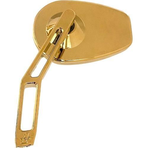 Micro Mirror V2 Gold Cut Stem Left by Pro One 102100TIN Perch Mount Mirrors